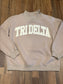 Mock Neck Appliqued Sweatshirt