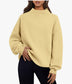 Mock Neck Appliqued Sweatshirt
