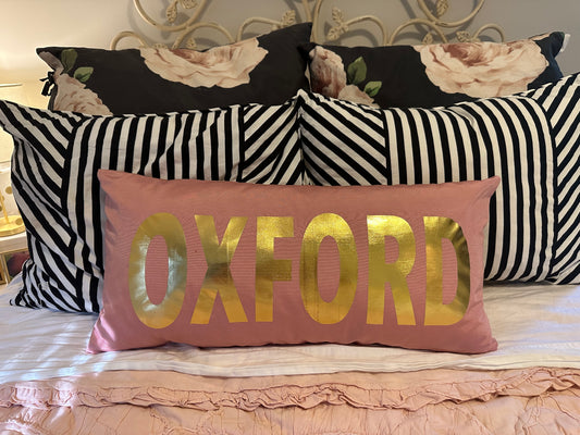 Gold Foil Pillow