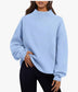 Mock Neck Appliqued Sweatshirt