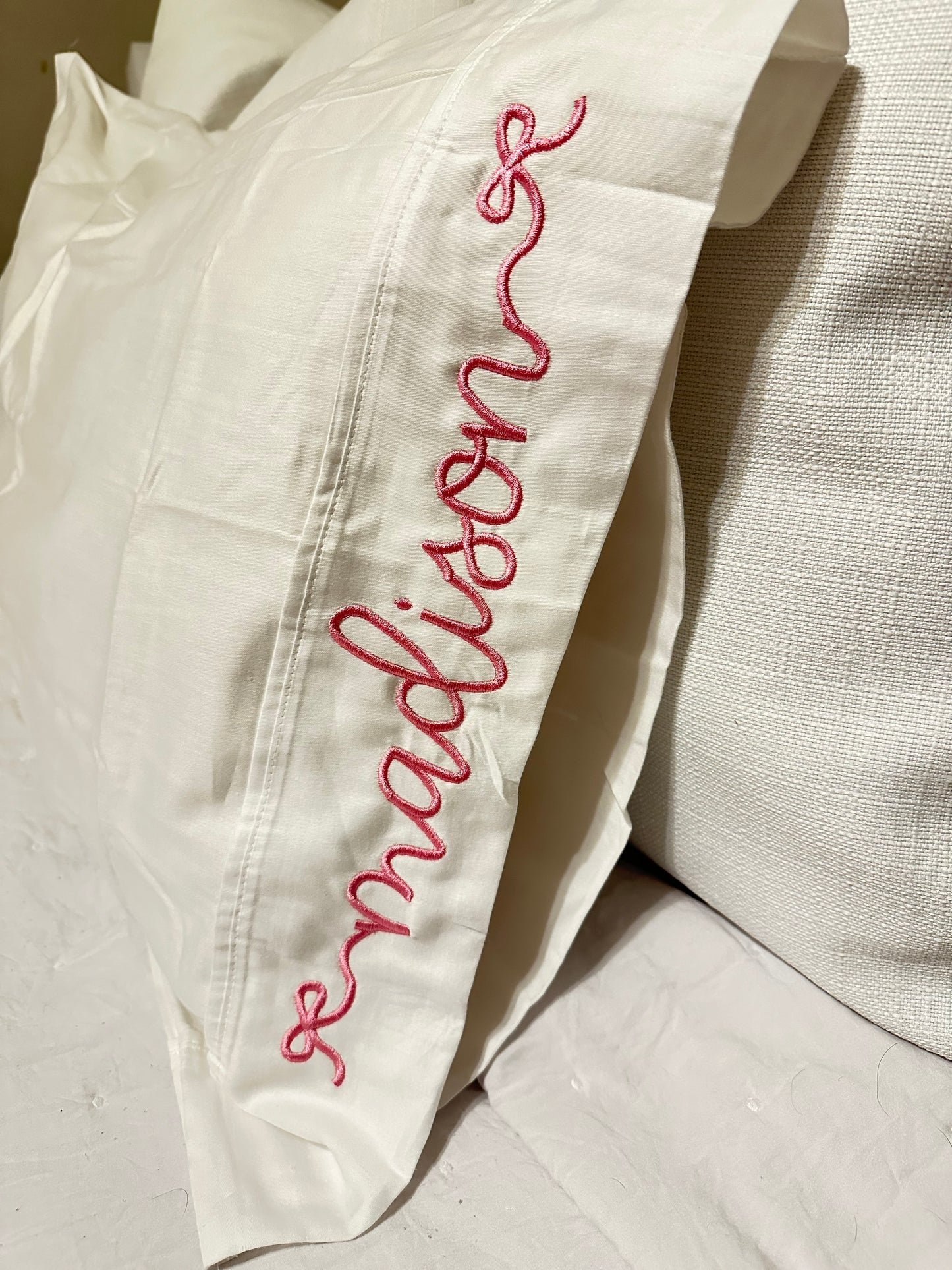 Monogrammed Pillowcase