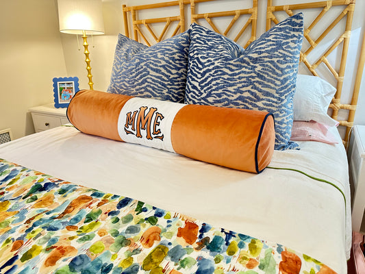 Bolster Cover with Personalization (sewing only)