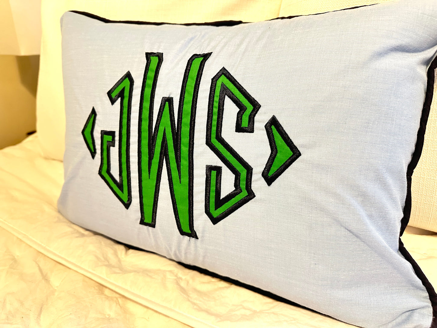 Monogram Appliqué Pillow