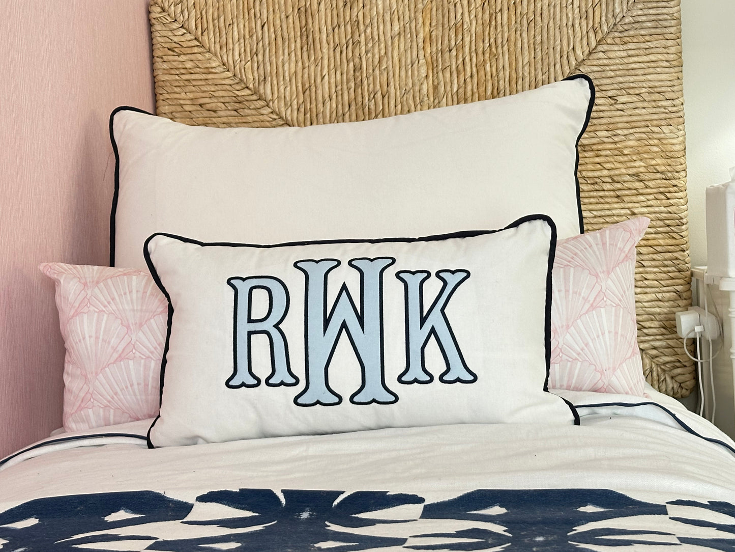 Monogram Appliqué Pillow