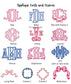 Monogram Appliqué Pillow