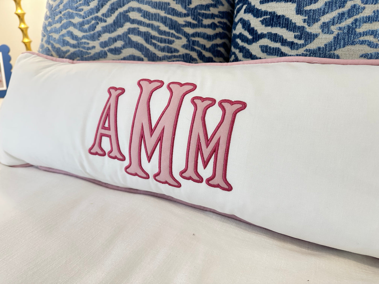 Monogram Appliqué Pillow