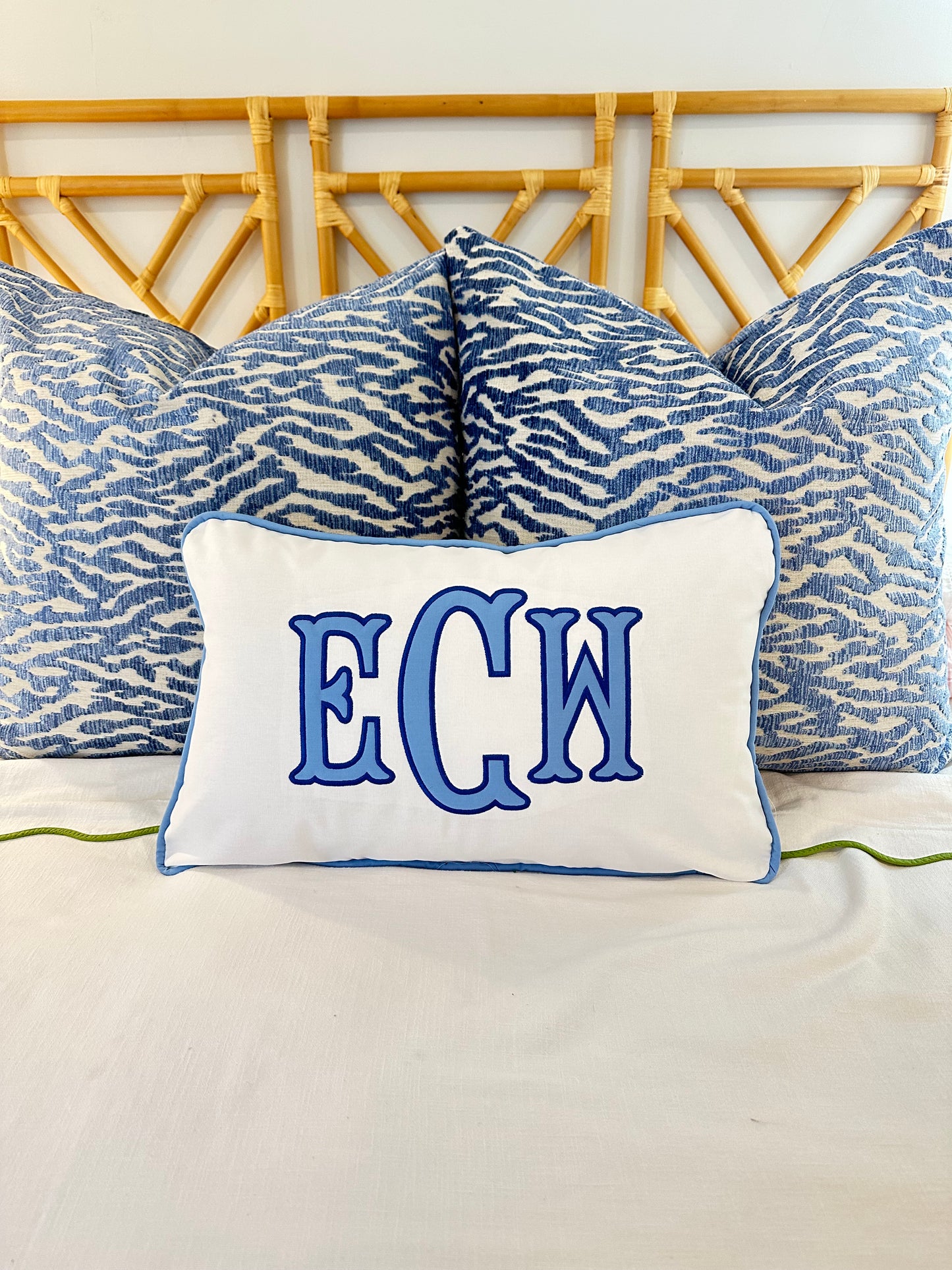Monogram Appliqué Pillow