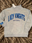 Mockneck with Stitched Wording underneath