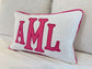 Monogram Appliqué Pillow