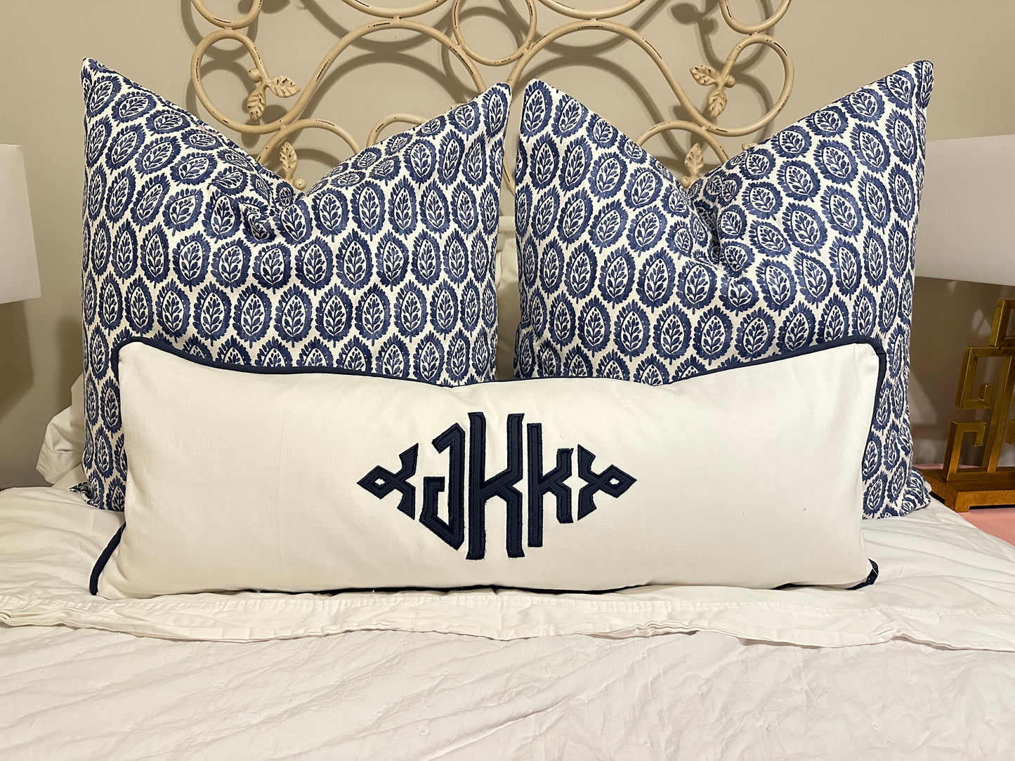 Monogram Appliqué Pillow