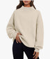 Mock Neck Appliqued Sweatshirt