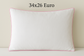 White Dutch Euro with piping (sham only)