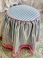 Round Ruffled Ottoman cover (sewing only)