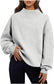 Mock Neck Appliqued Sweatshirt