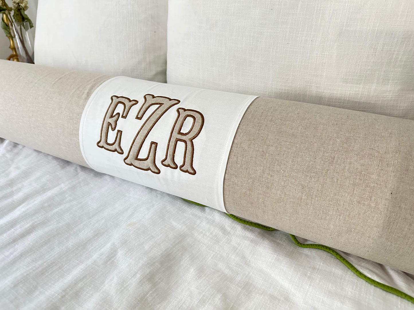 Bolster Cover with Personalization (sewing only)