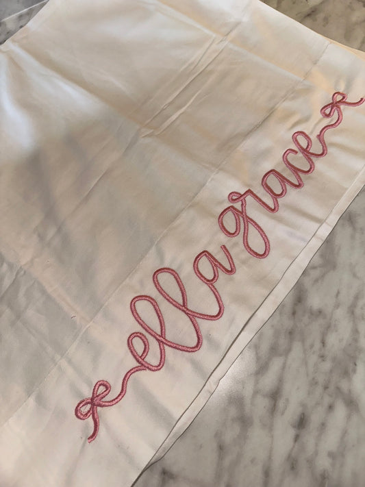 Monogrammed Pillowcase