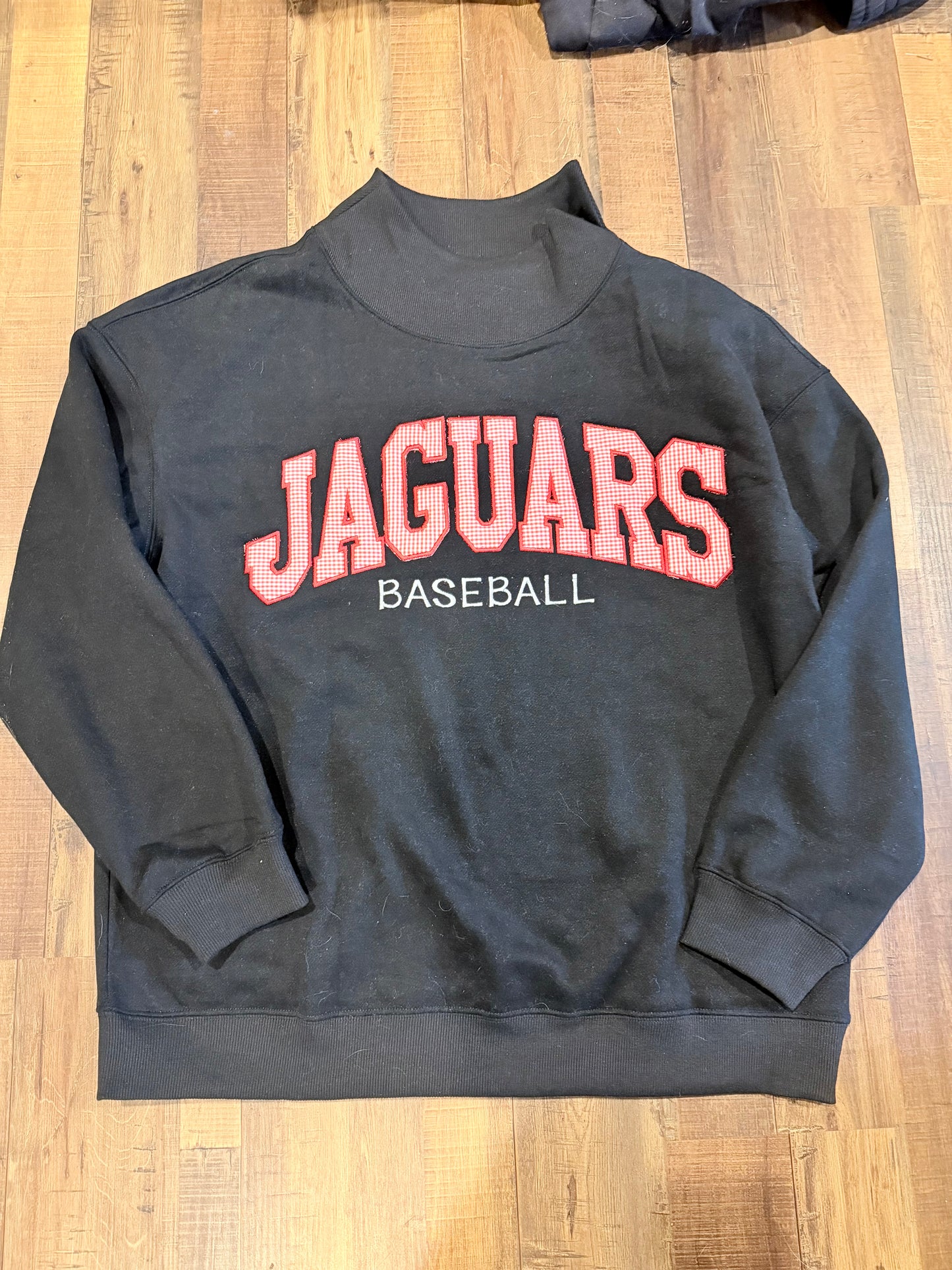 Mockneck with Stitched Wording underneath