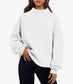 Mock Neck Appliqued Sweatshirt