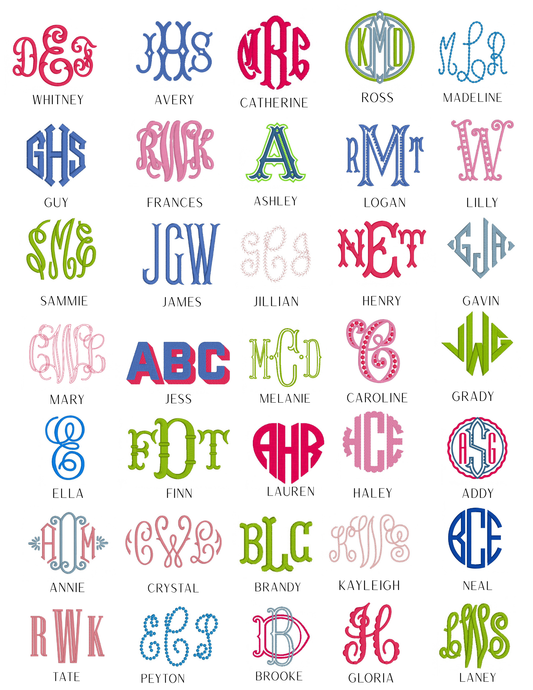 Monogrammed Lamp